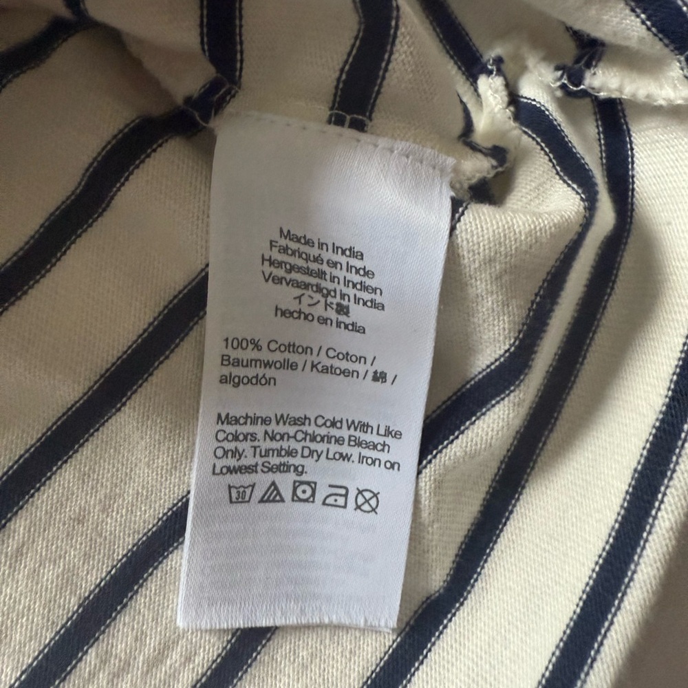 J. Crew‎ Navy and White Striped Top - Picture 4 of 6